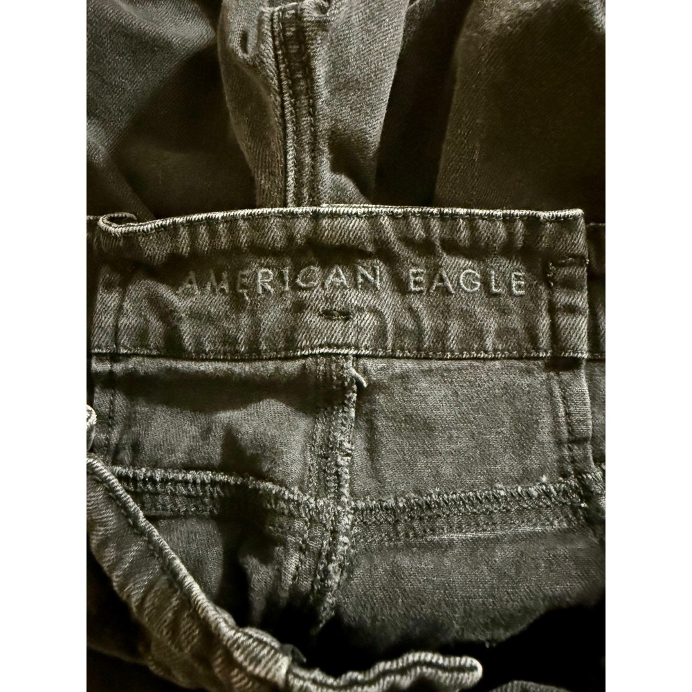 American Eagle Outfitters Mom Jeans Women's Size 4 Regular Black High Rise - Picture 6 of 8
